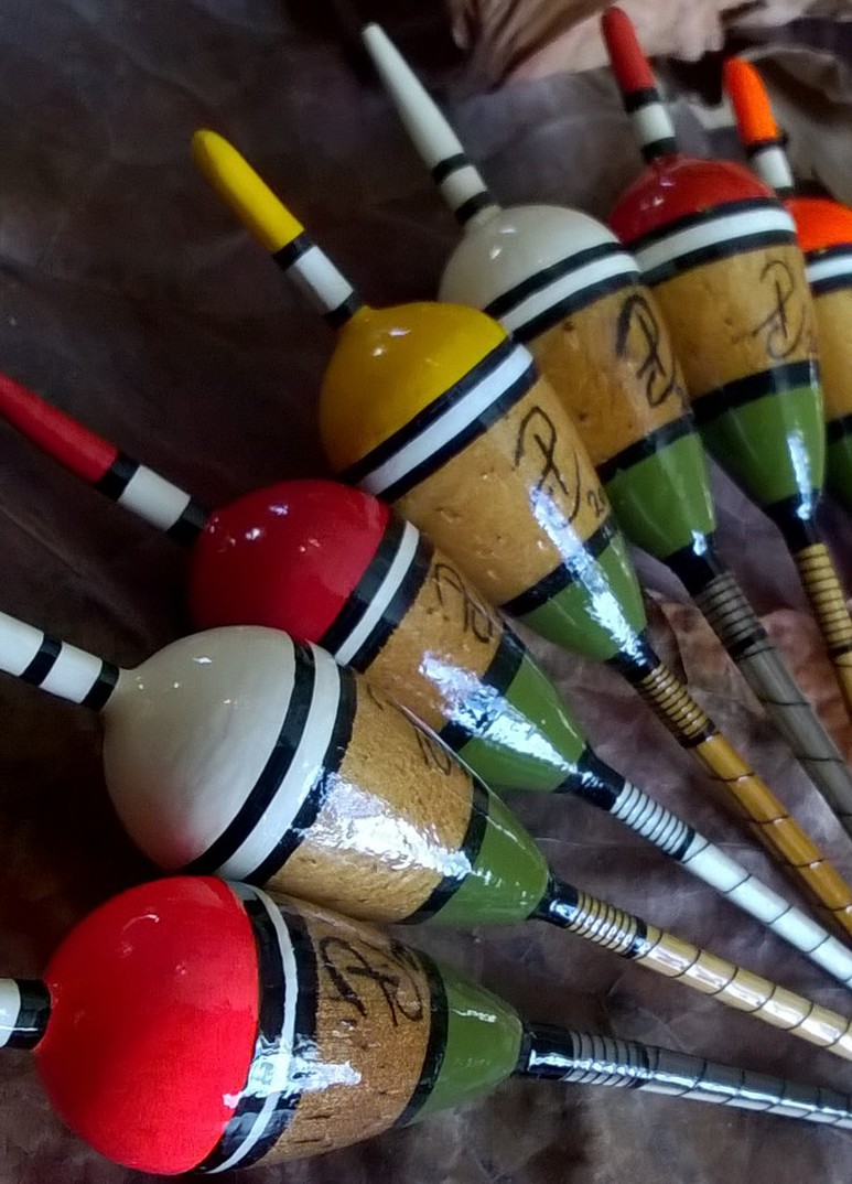 handmade traditional vintage style fishing floats by Paul Chapman
